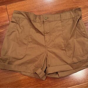 Dark Tan/coffee brown shorts XLNWOT